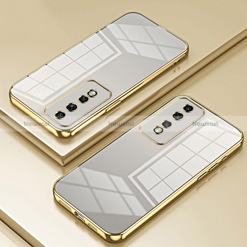 Ultra-thin Transparent TPU Soft Case Cover SY1 for Huawei Honor 80 GT 5G Gold