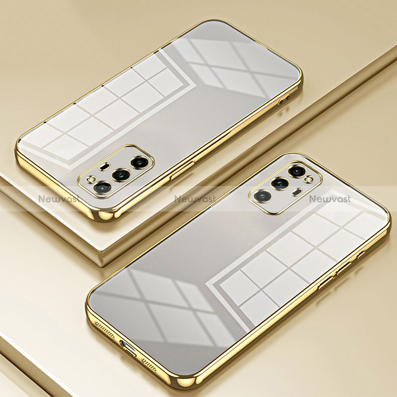Ultra-thin Transparent TPU Soft Case Cover SY1 for Huawei Honor V30 Pro 5G Gold