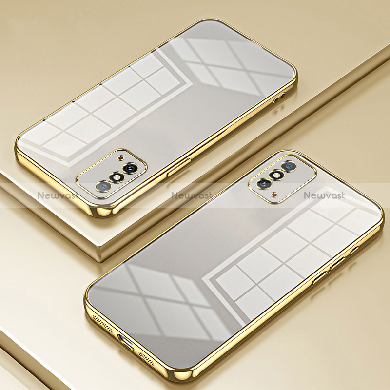 Ultra-thin Transparent TPU Soft Case Cover SY1 for Huawei Honor X10 Max 5G Gold