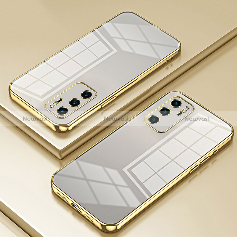 Ultra-thin Transparent TPU Soft Case Cover SY1 for Huawei P40 Gold