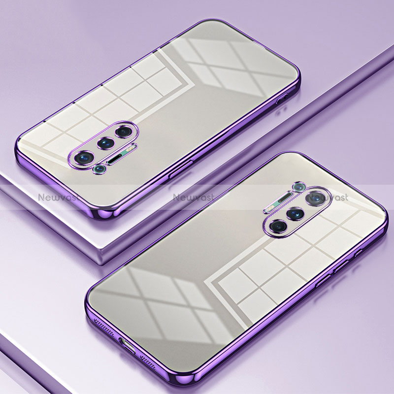 Ultra-thin Transparent TPU Soft Case Cover SY1 for OnePlus 8 Pro