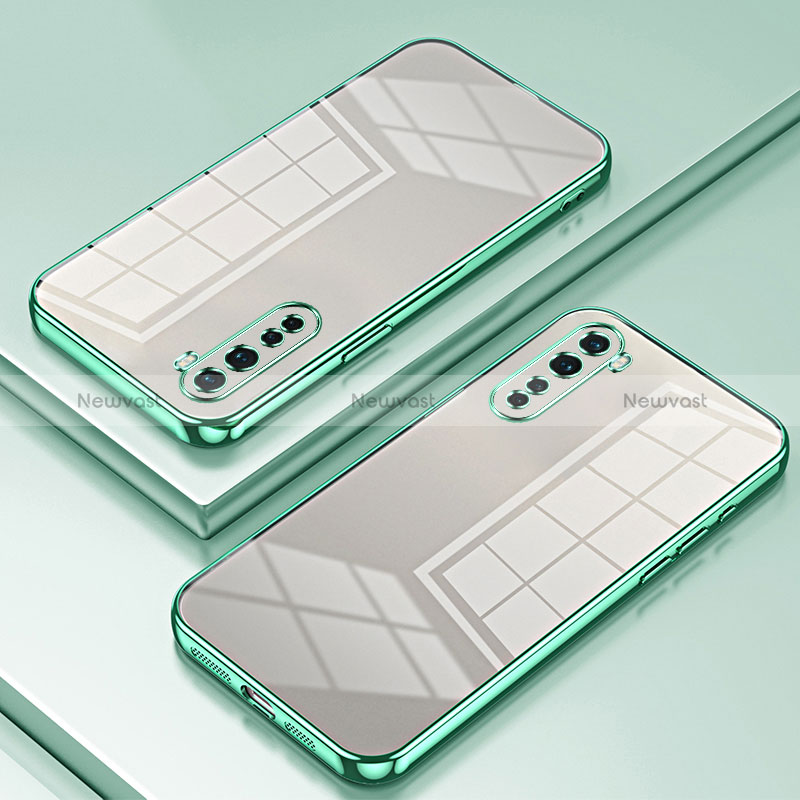 Ultra-thin Transparent TPU Soft Case Cover SY1 for OnePlus Nord Green