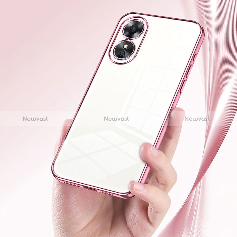 Ultra-thin Transparent TPU Soft Case Cover SY1 for Oppo A17