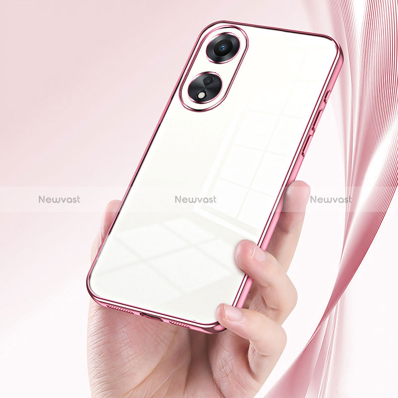 Ultra-thin Transparent TPU Soft Case Cover SY1 for Oppo A58 5G