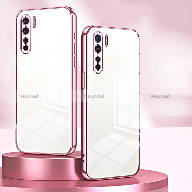 Ultra-thin Transparent TPU Soft Case Cover SY1 for Oppo A91