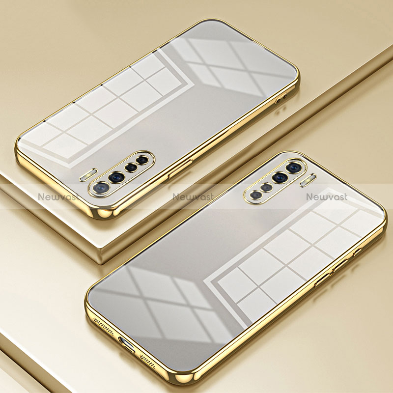 Ultra-thin Transparent TPU Soft Case Cover SY1 for Oppo A91 Gold