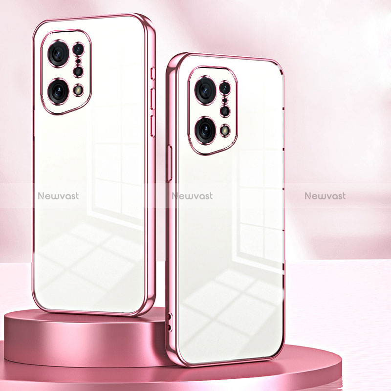 Ultra-thin Transparent TPU Soft Case Cover SY1 for Oppo Find X5 5G