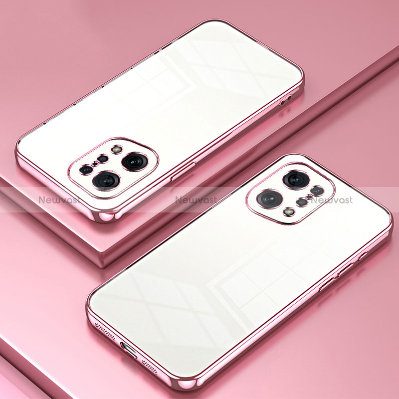 Ultra-thin Transparent TPU Soft Case Cover SY1 for Oppo Find X5 5G