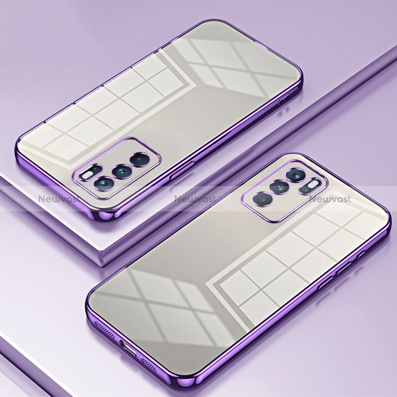 Ultra-thin Transparent TPU Soft Case Cover SY1 for Oppo Reno6 Pro 5G