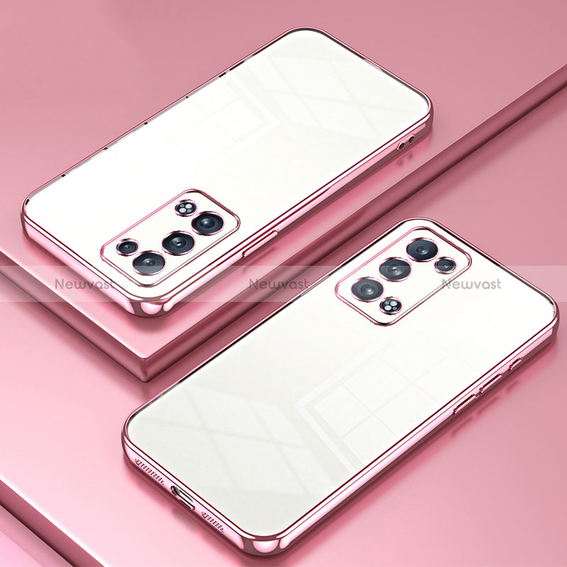 Ultra-thin Transparent TPU Soft Case Cover SY1 for Oppo Reno6 Pro+ Plus 5G