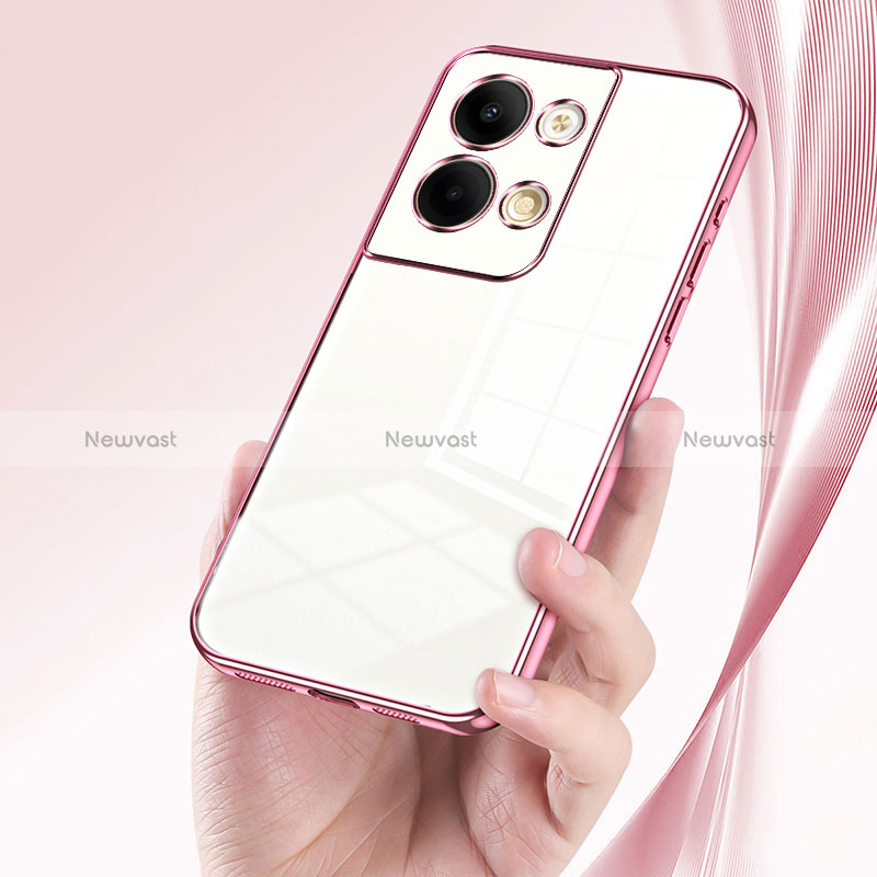 Ultra-thin Transparent TPU Soft Case Cover SY1 for Oppo Reno9 5G