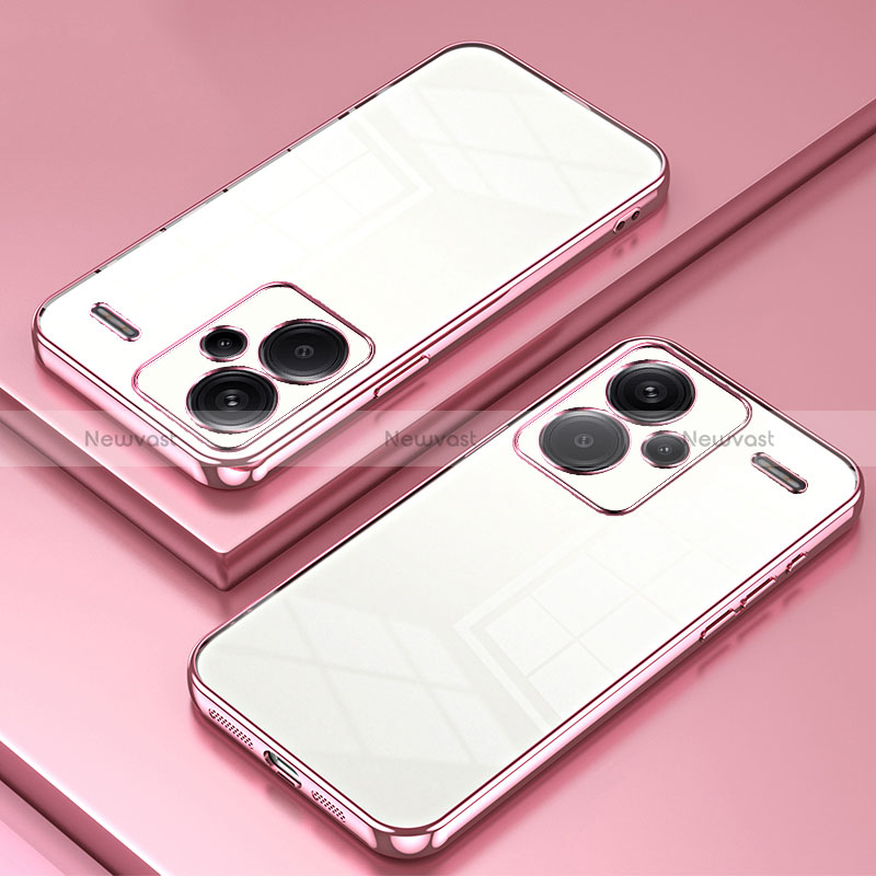 Ultra-thin Transparent TPU Soft Case Cover SY1 for Xiaomi Redmi Note 13 Pro+ Plus 5G