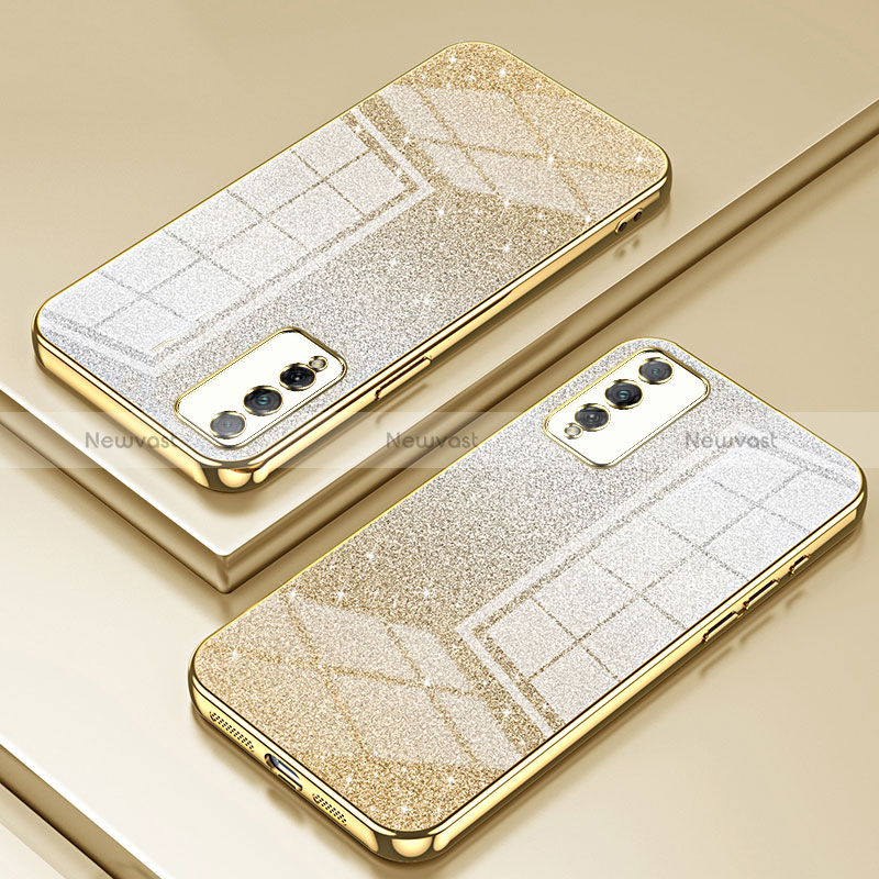 Ultra-thin Transparent TPU Soft Case Cover SY2 for Huawei Honor Play4T Pro Gold