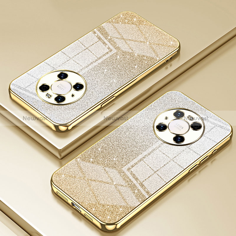 Ultra-thin Transparent TPU Soft Case Cover SY2 for Huawei Mate 40 Pro Gold