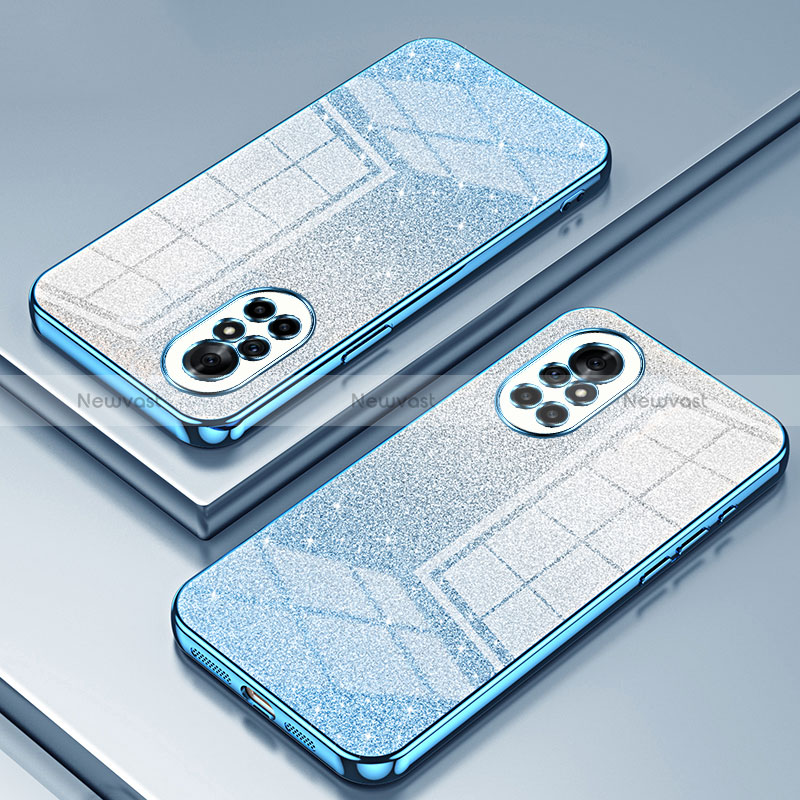 Ultra-thin Transparent TPU Soft Case Cover SY2 for Huawei Nova 8 5G Blue