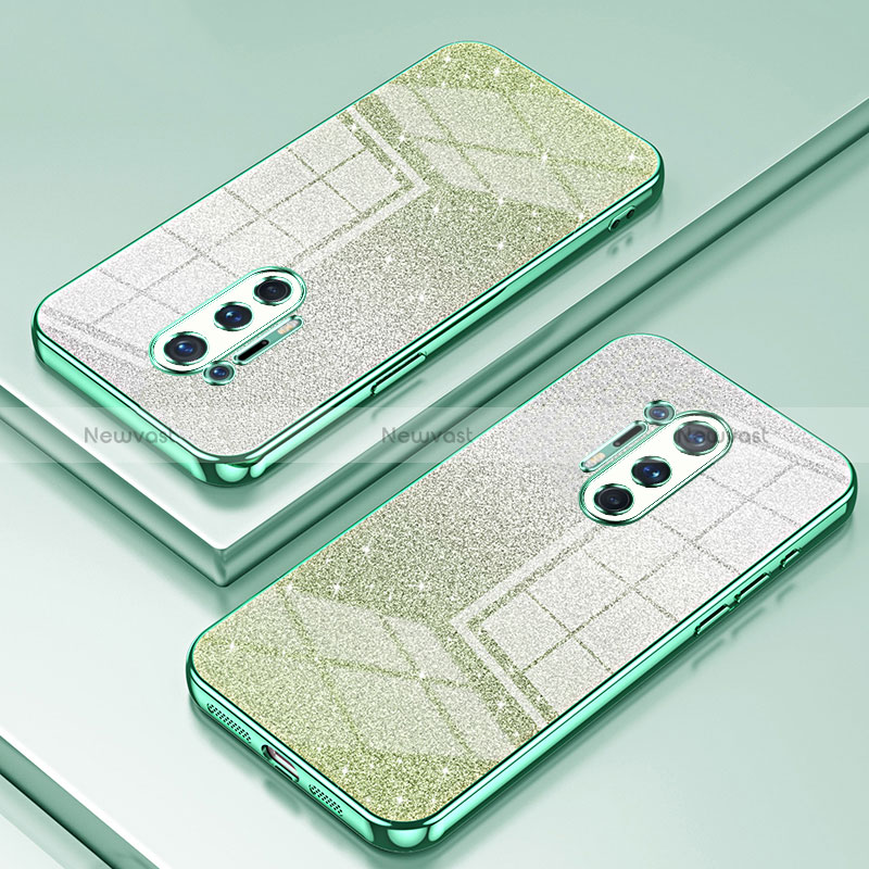 Ultra-thin Transparent TPU Soft Case Cover SY2 for OnePlus 8 Pro Green