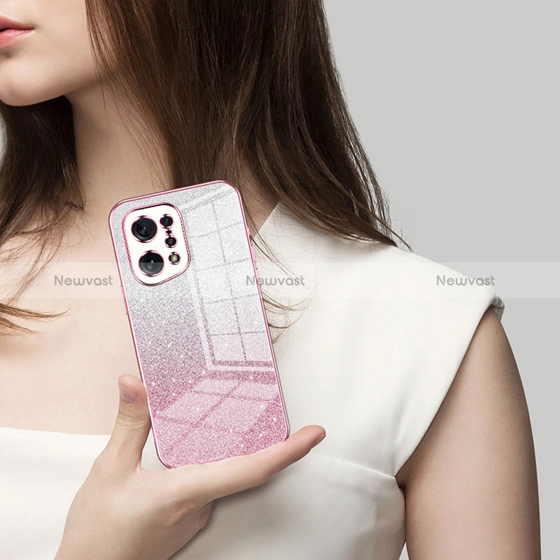 Ultra-thin Transparent TPU Soft Case Cover SY2 for Oppo Find X5 5G