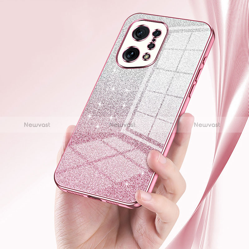 Ultra-thin Transparent TPU Soft Case Cover SY2 for Oppo Find X5 5G