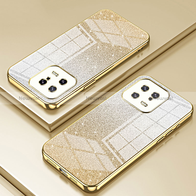 Ultra-thin Transparent TPU Soft Case Cover SY2 for Xiaomi Mi 13 5G Gold