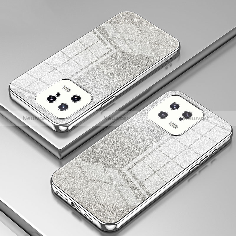 Ultra-thin Transparent TPU Soft Case Cover SY2 for Xiaomi Mi 13 5G Silver