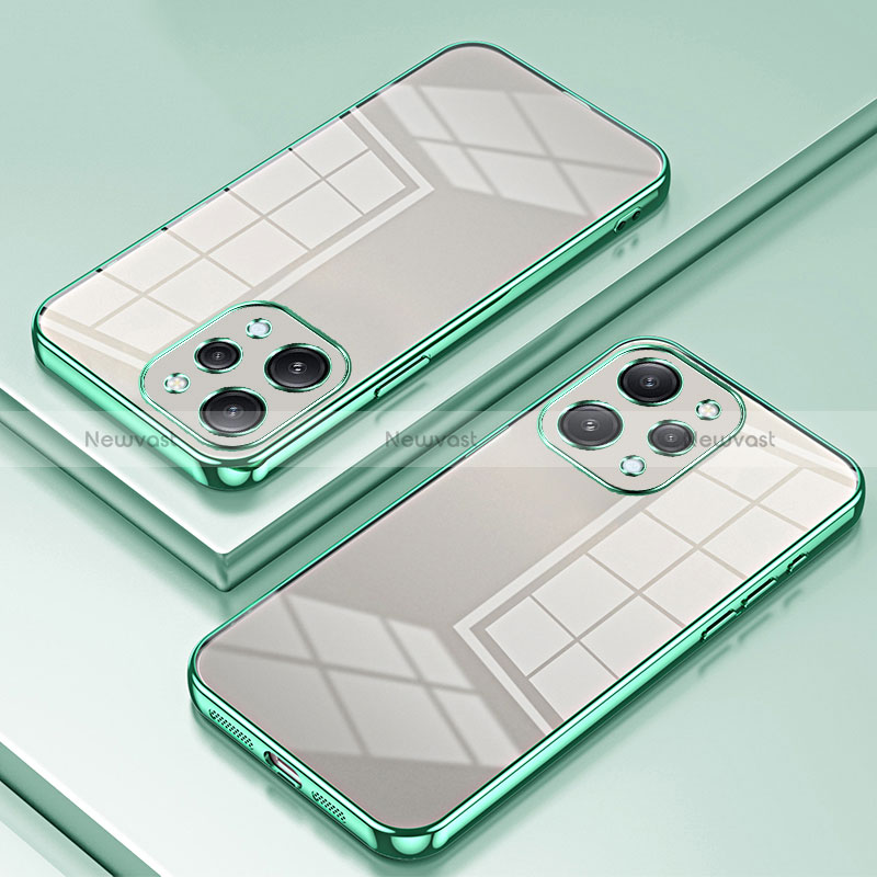 Ultra-thin Transparent TPU Soft Case Cover SY2 for Xiaomi Redmi 12 4G Green