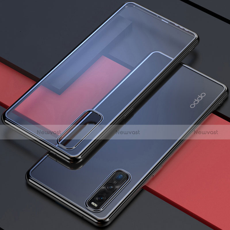 Ultra-thin Transparent TPU Soft Case Cover U01 for Oppo Find X2 Pro