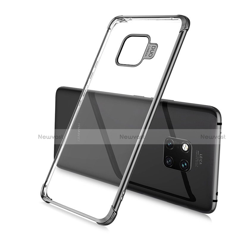 Ultra-thin Transparent TPU Soft Case Cover U02 for Huawei Mate 20 Pro Black