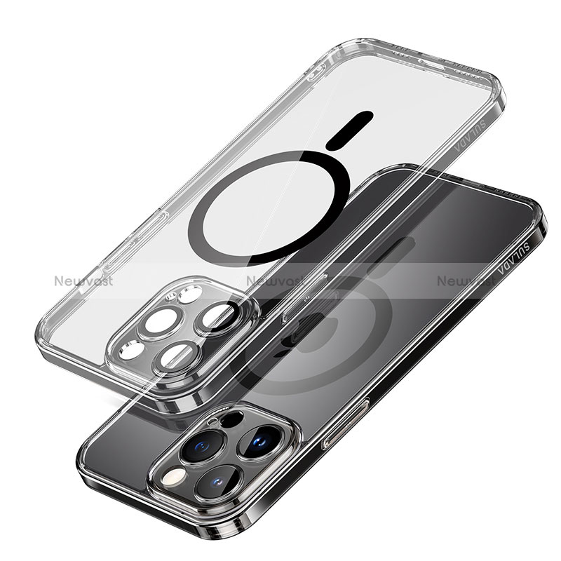 Ultra-thin Transparent TPU Soft Case Cover with Mag-Safe Magnetic LD1 for Apple iPhone 13 Pro