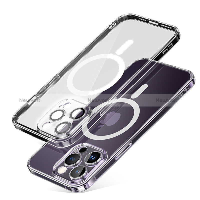 Ultra-thin Transparent TPU Soft Case Cover with Mag-Safe Magnetic LD1 for Apple iPhone 13 Pro Max