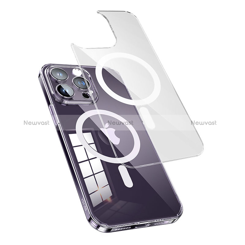 Ultra-thin Transparent TPU Soft Case Cover with Mag-Safe Magnetic LD1 for Apple iPhone 14