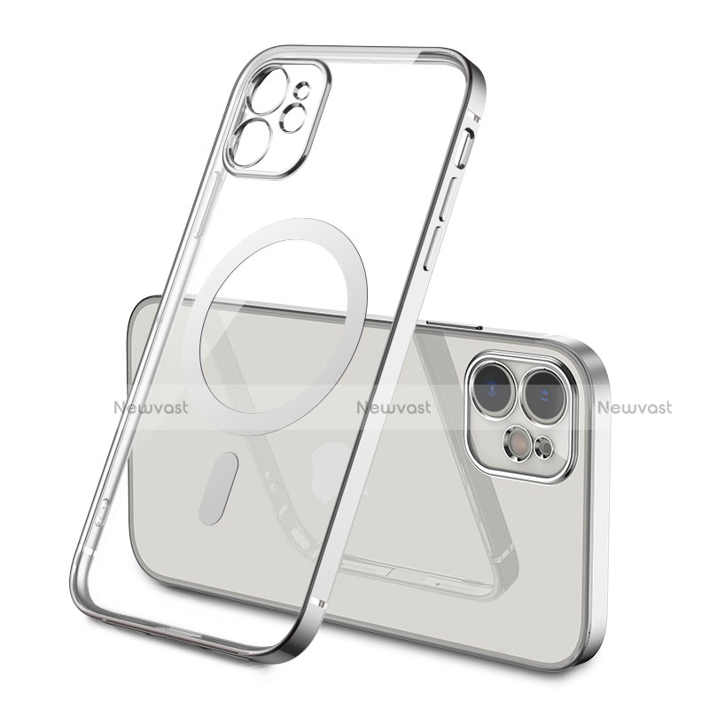 Ultra-thin Transparent TPU Soft Case Cover with Mag-Safe Magnetic M01 for Apple iPhone 12