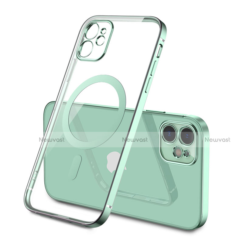 Ultra-thin Transparent TPU Soft Case Cover with Mag-Safe Magnetic M01 for Apple iPhone 12