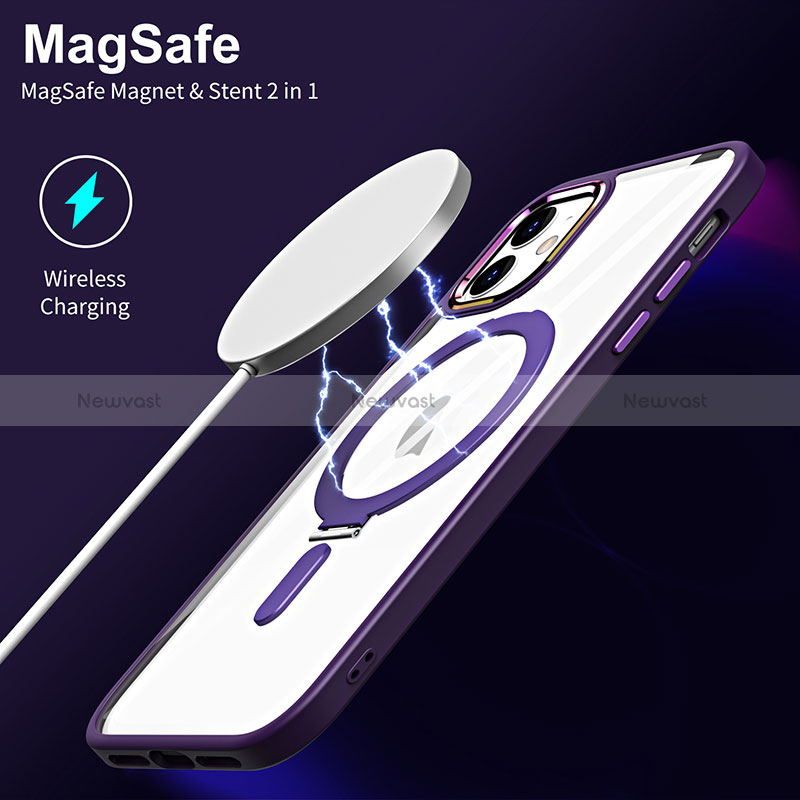 Ultra-thin Transparent TPU Soft Case Cover with Mag-Safe Magnetic SD1 for Apple iPhone 11