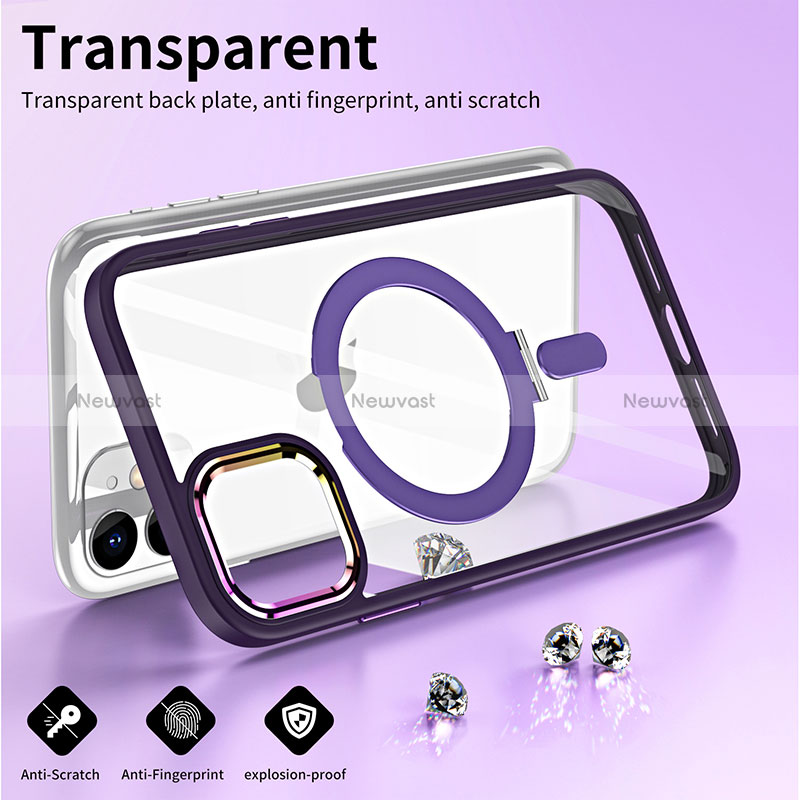 Ultra-thin Transparent TPU Soft Case Cover with Mag-Safe Magnetic SD1 for Apple iPhone 11