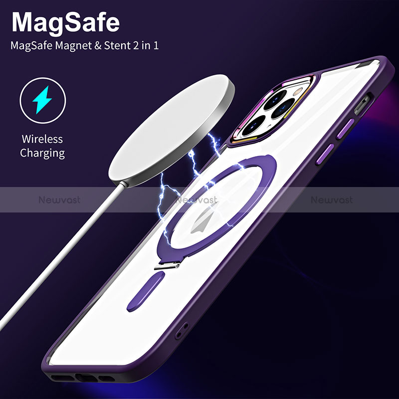 Ultra-thin Transparent TPU Soft Case Cover with Mag-Safe Magnetic SD1 for Apple iPhone 11 Pro Max