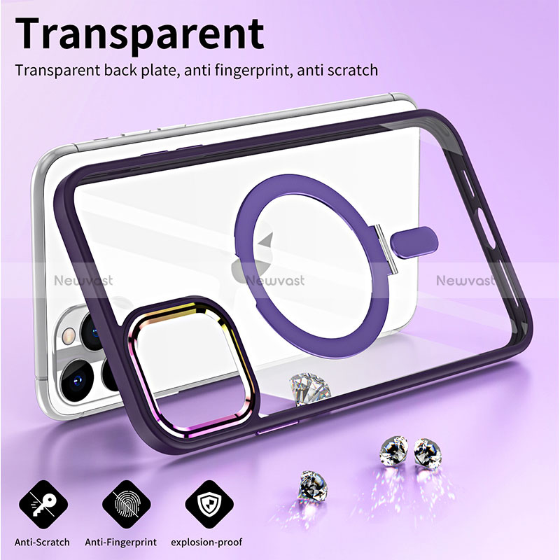 Ultra-thin Transparent TPU Soft Case Cover with Mag-Safe Magnetic SD1 for Apple iPhone 11 Pro Max