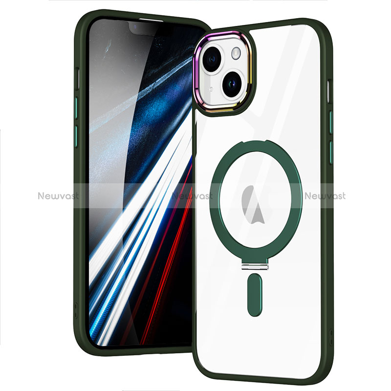 Ultra-thin Transparent TPU Soft Case Cover with Mag-Safe Magnetic SD1 for Apple iPhone 13