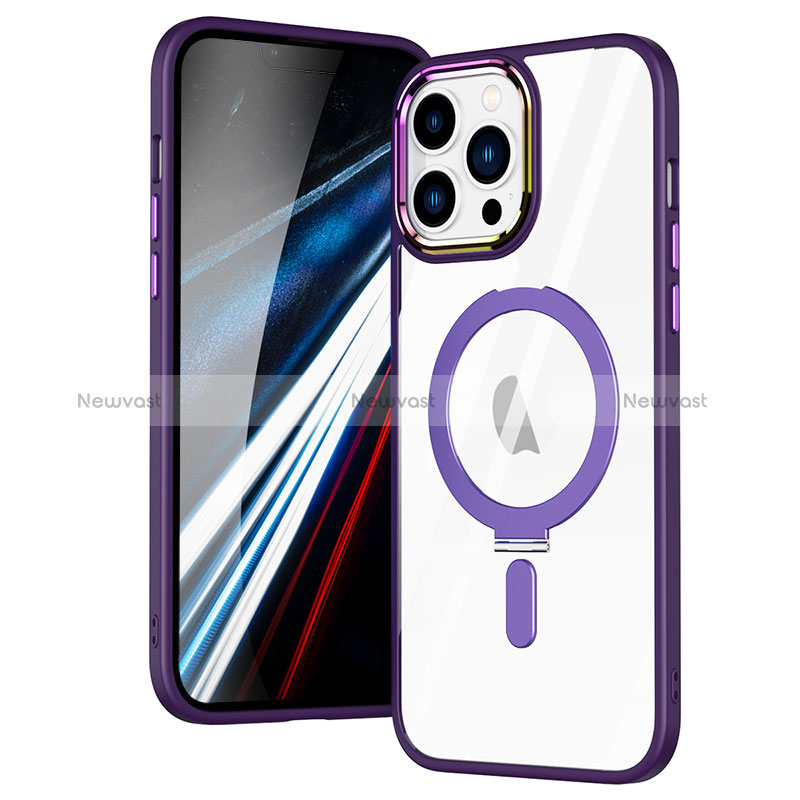 Ultra-thin Transparent TPU Soft Case Cover with Mag-Safe Magnetic SD1 for Apple iPhone 13 Pro