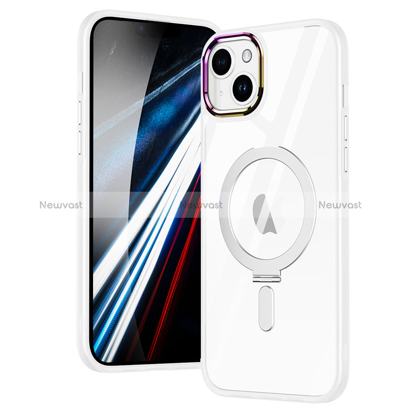 Ultra-thin Transparent TPU Soft Case Cover with Mag-Safe Magnetic SD1 for Apple iPhone 14 Plus