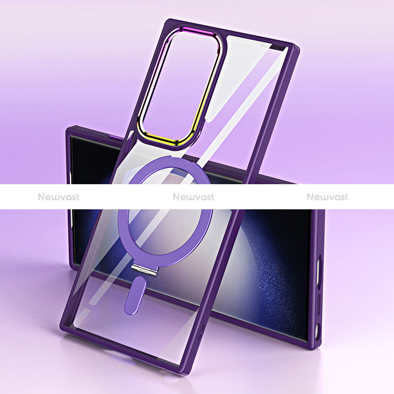 Ultra-thin Transparent TPU Soft Case Cover with Mag-Safe Magnetic SD1 for Samsung Galaxy S21 Ultra 5G