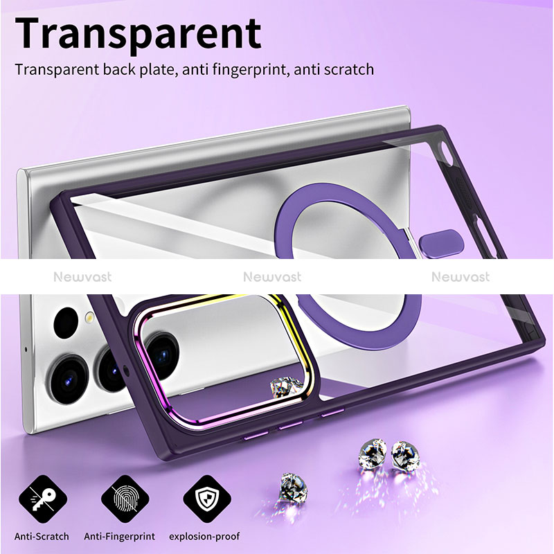 Ultra-thin Transparent TPU Soft Case Cover with Mag-Safe Magnetic SD1 for Samsung Galaxy S21 Ultra 5G