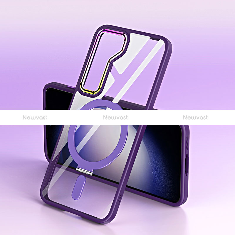 Ultra-thin Transparent TPU Soft Case Cover with Mag-Safe Magnetic SD1 for Samsung Galaxy S22 Plus 5G