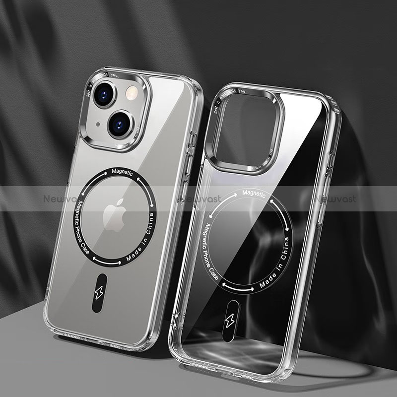 Ultra-thin Transparent TPU Soft Case Cover with Mag-Safe Magnetic TB1 for Apple iPhone 13