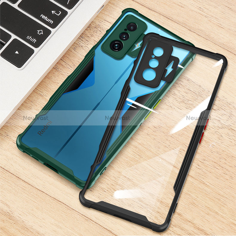 Ultra-thin Transparent TPU Soft Case Cover with Magnetic Finger Ring Stand BH1 for Xiaomi Poco F4 GT 5G