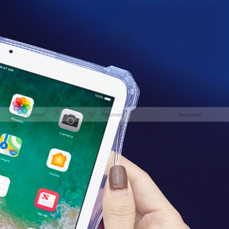 Ultra-thin Transparent TPU Soft Case Cover with Stand for Apple iPad Air 2 Clear