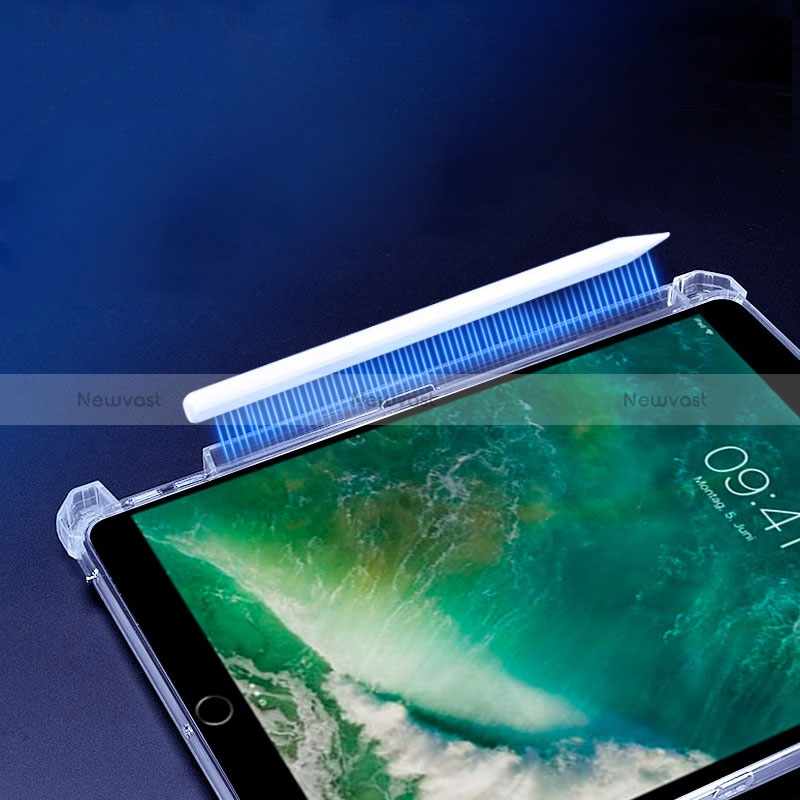 Ultra-thin Transparent TPU Soft Case Cover with Stand for Apple iPad Air 3 Clear