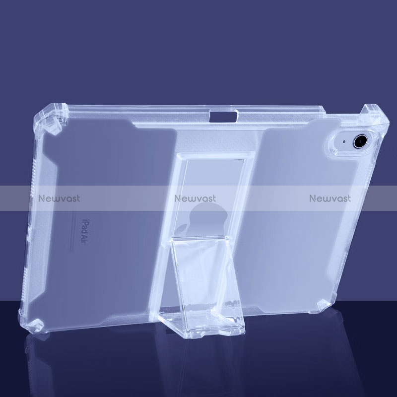 Ultra-thin Transparent TPU Soft Case Cover with Stand for Apple iPad Air 4 10.9 (2020) Clear