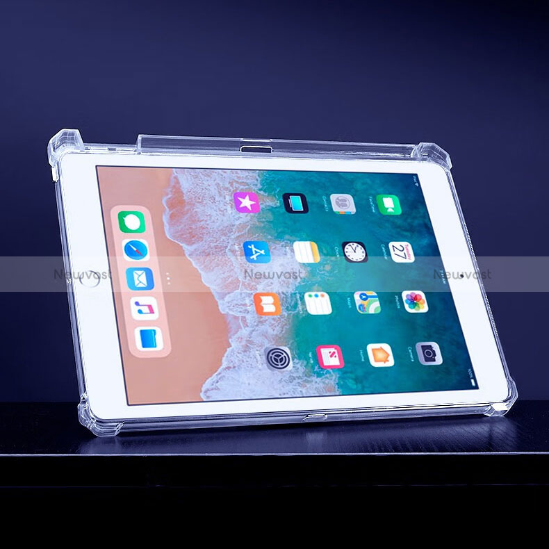 Ultra-thin Transparent TPU Soft Case Cover with Stand for Apple iPad Air Clear