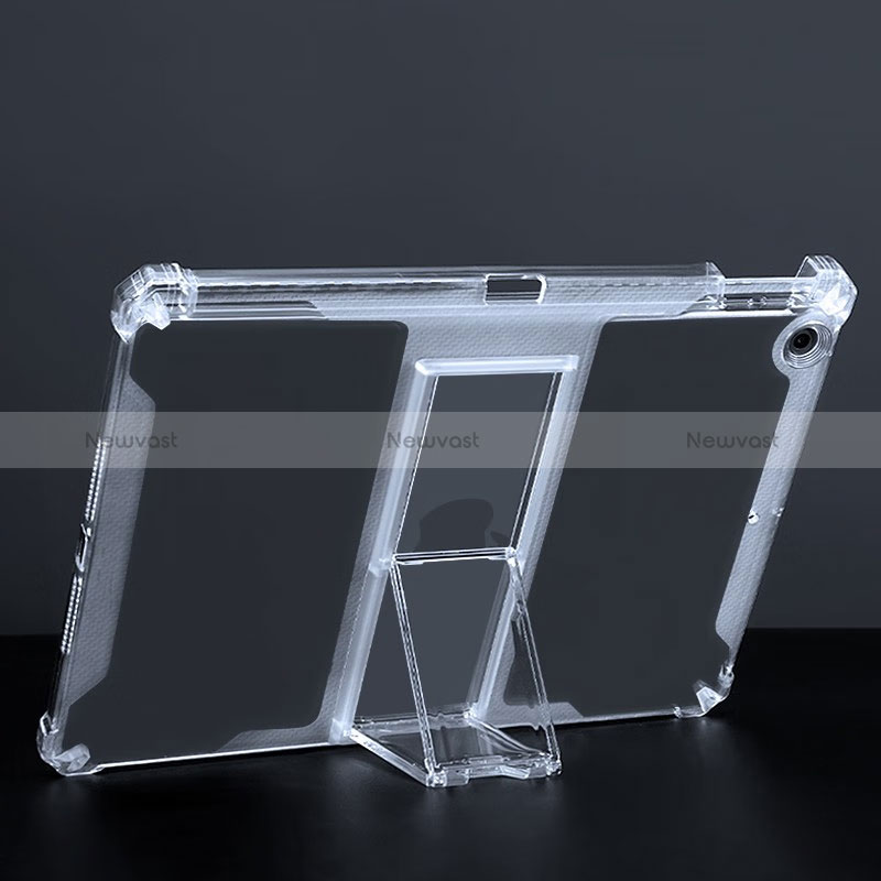 Ultra-thin Transparent TPU Soft Case Cover with Stand for Apple iPad Air Clear