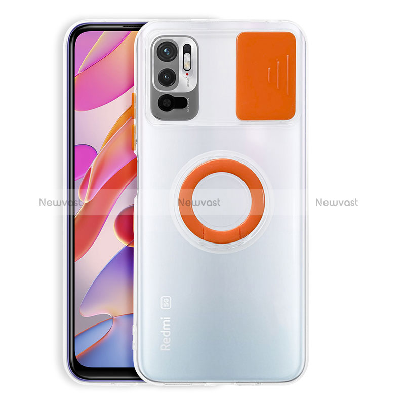 Ultra-thin Transparent TPU Soft Case Cover with Stand for Xiaomi Redmi Note 11 SE 5G